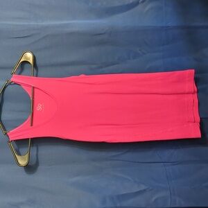 SO Pink Ribbed Tank Top